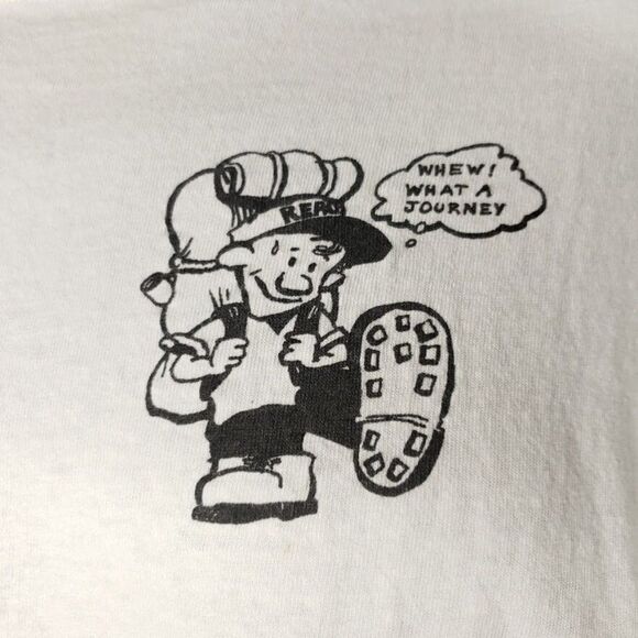 Christian Reach Workcamps T Shirt Vintage 90s 1995 Backpack Made In USA Mens - Picture 3 of 10